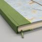Preview: Notizbuch Tagebuch A5 Bindung Lesebändchen Detail grün
